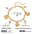 Star Stainless Steel Gold-Plated Necklace — finish and profile — jewelry finish and design detail