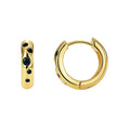 Gold-Plated Brass Round Hoop Earrings — Curated Style in a gold-tone brass finish