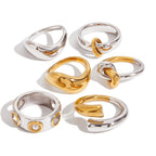 Color Block Ring Non-Fading Jewelry Accessories ring