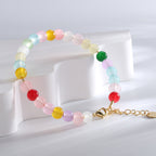 B0177 Korean Style Fashion Colorful Beaded Bracelet for Women Bohemian Summer Style Cute Bracelet