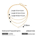 Modern Gold-Plated Stainless Steel Layered Necklace — additional product detail 39 — jewelry finish and design detail