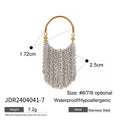 Gold-Plated Stainless Steel Statement Ring with Floral Sculptural Detail — alternate angle — jewelry finish and design detail