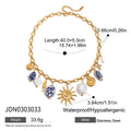 Star Stainless Steel Gold-Plated Necklace — additional design view — jewelry finish and design detail