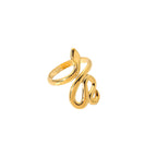 Same style ring18K Stainless Steel Women's Ring Fashion Snake-Shaped Open Ring Fashion Jewelry