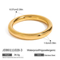 Modern 18K Gold-Plated Stainless Steel Bracelet — Sleek Contour — jewelry construction