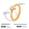 Stainless Steel Zircon Pearl Ring Non-Fading Jewelry for Women — product style photo 12 — jewelry finish and design detail
