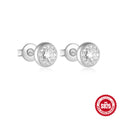 Floral Star Bow 925 Sterling Silver Earrings — surface finish close-up — alternate angle 2 — jewelry finish and design detail