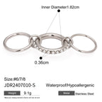 Stackable Pearl Rings Non-Fading Jewelry Stainless Steel