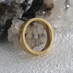 R0578 French Minimalist Monochrome Retro Design Ring for Women Fashion Micro Pave Zircon Ring