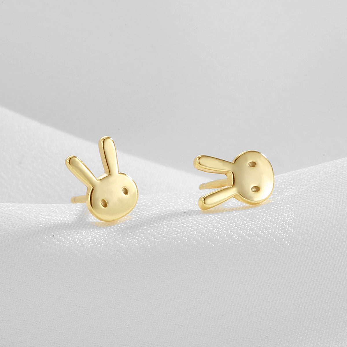 SE0275 S925Silver Bunny Children's Earrings for Girls Cute Student Girl Earrings Children's Ear Jewelry Trendy