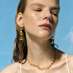 2H2025Summer Ocean Series Stainless Steel Earrings Shell Earrings Earrings for Women