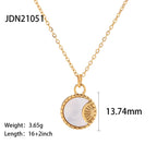 Jewelry French Retro Heart Necklace Stainless Steel Zircon Heart Pendant Necklace for Women