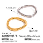 2H Color Block Ring Non-Fading Jewelry Ring Accessories for Women rings
