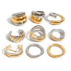 2H Color Block Ring Non-Fading Jewelry Ring Accessories for Women rings