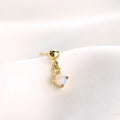 925 Sterling Silver Star Opal Stud Earrings — craftsmanship detail — jewelry finish and design detail
