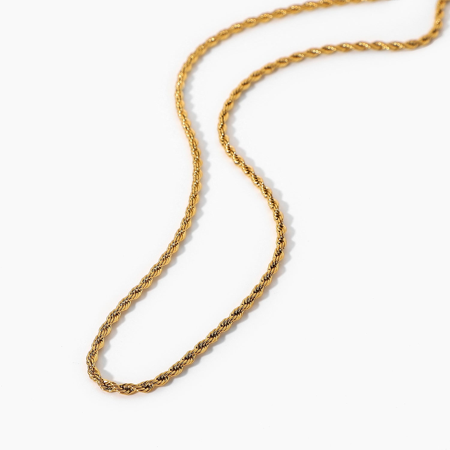 2H New Fashionable Necklace 18K Gold-plated Stainless Steel Necklace Jewelry gold Fine Chain Necklace Neck Chain