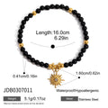 Cubic Zirconia Gold-Plated Stainless Steel Necklace — material detail — jewelry finish and design detail