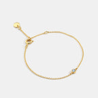 B0019 Minimalist Cool Style Zircon Bracelet Layered Basic Necklace Gold-plated Jewelry