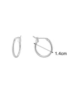 E0307 Simple Versatile Geometric Round Small Hoop Earrings for Women, Multiple Sizes, Gold-Plated Minimalist Ear Cuffs