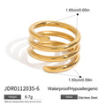 Gold-Plated Layered Stacking Stainless Steel Ring — jewelry construction