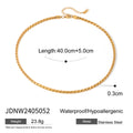 18K Gold-Plated Minimalist Chain Stainless Steel Bracelet — alternate product view — jewelry finish and design detail