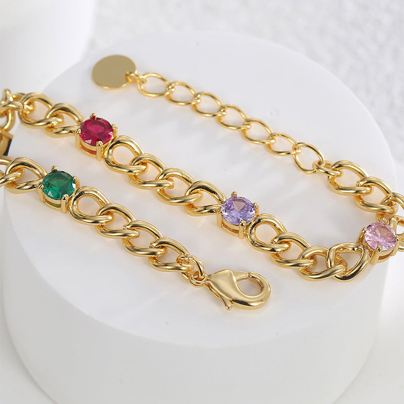 B0129 New hip-hop style bracelet for women with fashionable design