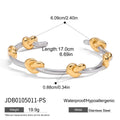 Knot Gold-Plated Stainless Steel Bracelet — jewelry construction