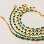 Stainless Steel Heart Zircon Bracelet Jewelry for Women, Non-Fading Accessories