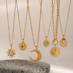 2H Stainless Steel Eight-Pointed Star Necklace Collarbone Chain Jewelry necklace