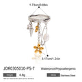 Tassel Stainless Steel Gold-Plated Ring — close-up detail — jewelry finish and design detail