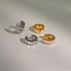 Stainless Steel Rhinestone Earrings Jewelry for Women Non-Fading Stud Earrings