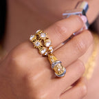 Original Sun Zircon Ring Non-Fading Jewelry Stainless Steel Accessories for Women