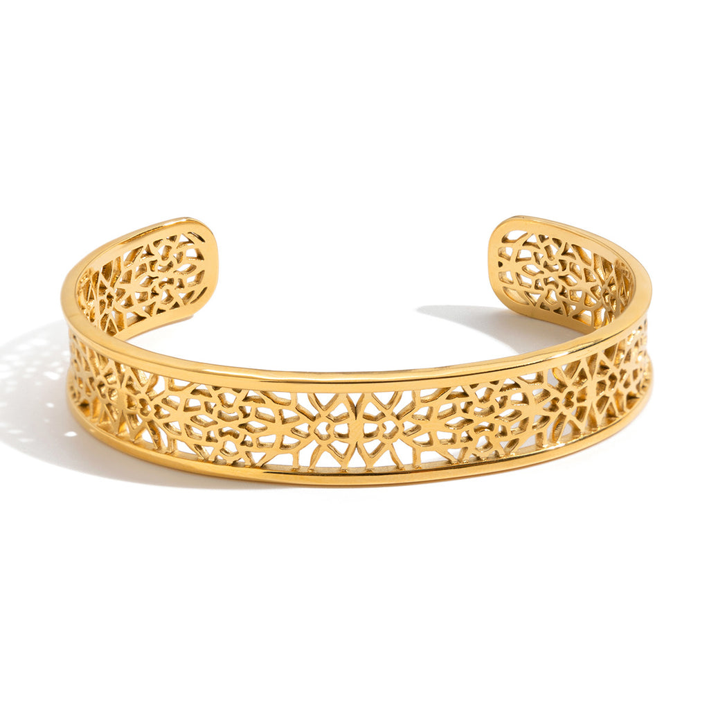 2H Open Bracelet Non-Fading Vintage Bracelet Stainless Steel Jewelry for Women