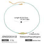 2H Stainless Steel Heart Layered Necklace Collarbone Chain Non-Fading Jewelry