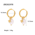 Stainless Steel Bow Necklace Zircon Stud Earrings Ring18k Gold accessories
