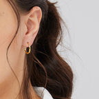 E0266 Various Sizes Round Shape C Hoop Earrings Semi-Open Large Hoop Trendy Women's Jewelry