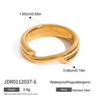 Stainless Steel Stacking Rings Non-Fading Jewelry ring