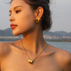 2H Love Necklace Simple Earrings Stainless Steel Jewelry earrings