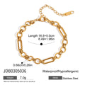 Stainless Steel Bracelet in Gold-Plated — Elevated Essential — detail view — jewelry finish and design detail