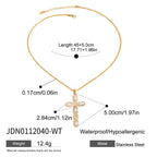 Multi-layer Stacked Necklace Collarbone Chain Stainless Steel Jewelry Non-fading