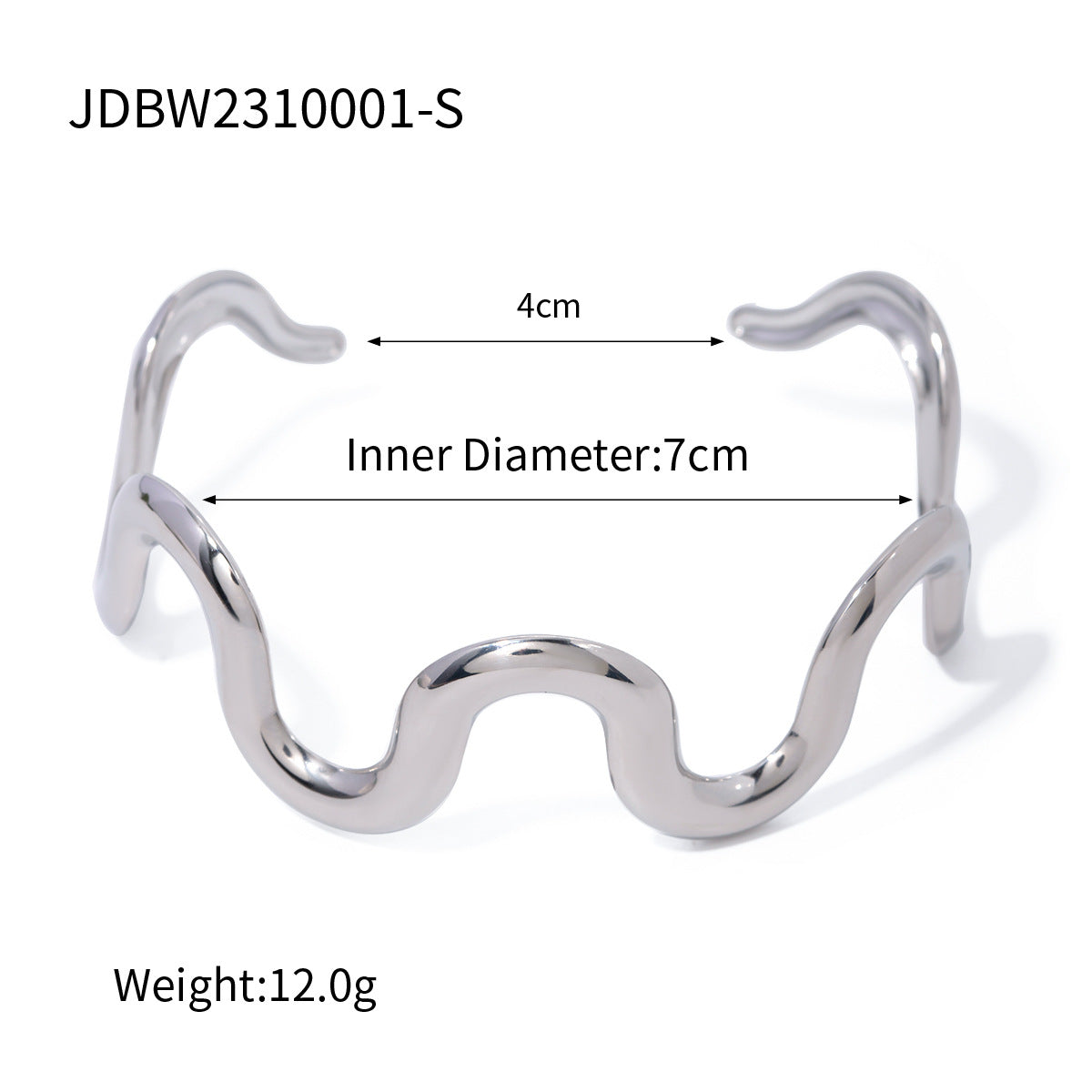 2H Hot Sale18k Gold Stainless Steel Wave Pull-Out Necklace Minimalist Style Choker for Women