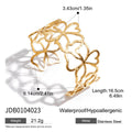 18K Gold-Plated Stainless Steel Bracelet — Timeless Profile — finish and profile — jewelry finish and design detail