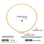 Stainless Steel diy Adjustable Necklace Choker Jewelry for Women