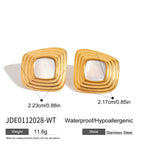 2H Stainless Steel Earrings Non-Fading Ring Jewelry earrring