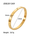 Gold-Plated Stainless Steel Cubic Zirconia Bracelet — Clean-Lined Style — close-up detail — jewelry finish and design detail