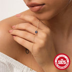 Demon Eye 925 Sterling Silver Bracelet With Oil Drop Enamel For Women