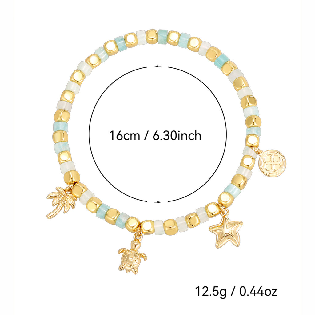 CYB0238Fashion Bohemian Bracelet with Starfish Beads