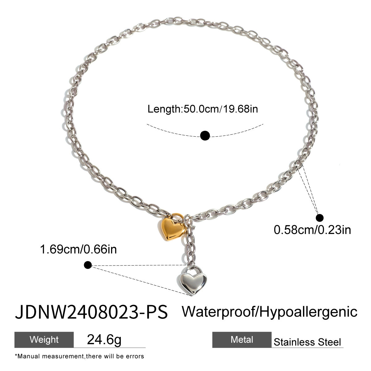 2H Love Necklace Simple Earrings Stainless Steel Jewelry earrings