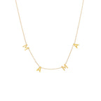 Sterling Silver Alphabet Combination Collarbone Necklace For Mom