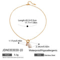 Pearl Choker Stainless Steel Gold-Plated Necklace — product profile — jewelry finish and design detail